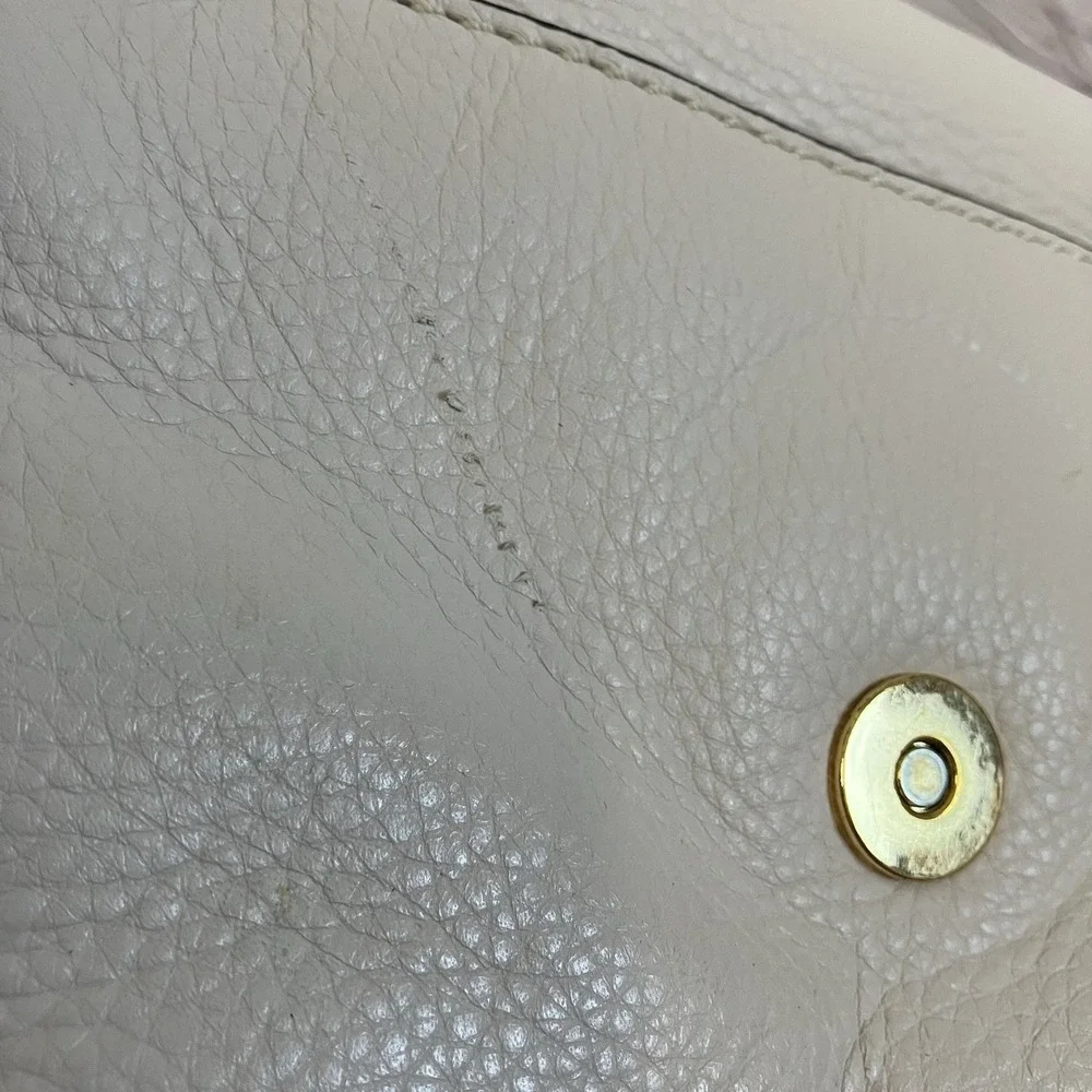 Michael‎ Kors Fulton Satchel Classic Style Pebbled Leather Mk Logo